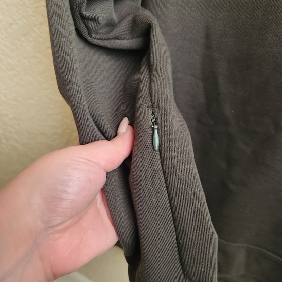 Nike- Dark Olive Crew Neck  Sweatshirt - Picture 6 of 8